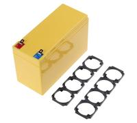 Hangsu Boîtier de batterie en ABS noir élégant avec support à quatre maillons 32650/32700 - Coque en plastique pratique - Installation simple