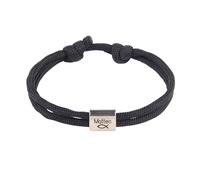 Hangsu Bracelet chrétien élégant pour garçon, cadeau de baptême, communion, confirmation, avec cordon tressé réglable, cadeau de première communion, One Size, Comme décrit