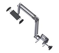Hangsu Bras de fixation universel pour tablettes de bureau pour écrans de 4 à 12,9" avec rotule flexible et base de serrage