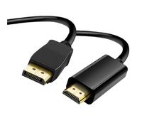 Hangsu Câble adaptateur mâle compatible DisplayPort HDTV 4K60Hz UHD Gold Connectors PC Ordinateur portable Moniteur