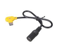 Hangsu Câble convertisseur d'alimentation USB de type C à 90 degrés 5,5 x 2,1 mm port femelle 3 A 9 V 20 V sortie pour appareils réseau, systèmes d'éclairage LED