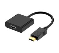 Hangsu Câble convertisseur DP vers HDMI avec bande passante de 12 bits de couleur profonde 5 Gbit/s pour une sortie vidéo claire pour les utilisateurs à domicile
