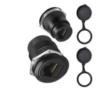 Hangsu Câble d'extension Cat6 RJ45 femelle CAT6 Ethernet fileté fixe pour voiture, moto, camion, panneau Ethernet