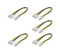 Hangsu Câble d'extension d'alimentation CPU à 4 broches pour PC de bureau mâle vers mâle