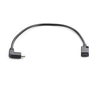 Hangsu Câble USB de type C vers mini USB à 90 degrés USB C mâle vers mini USB femelle adaptateur convertisseur pour ordinateur portable, téléphone portable, transfert de données, synchronisation de