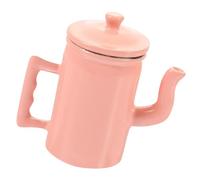 Hangsu Cafetières miniatures en métal avec couvercle à l'échelle 1/12 pour maisons de poupées, décorations de cuisine rétro, accessoire de collection, bouilloire miniature en métal