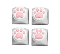 Hangsu Capuchon en silicone PBT en forme de pattes de chat OEM offrant un confort de frappe doux pour les amateurs de chats et l'utilisation au bureau