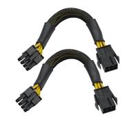 Hangsu Carte graphique 6P vers 8P 6 broches vers 8 broches CPU Convertisseurs d'alimentation Adaptateur Câble d'extension pour carte mère Carte graphique PC Builder Cable Accessoire