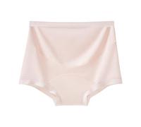Hangsu Culotte respirante en coton élastique taille haute sans couture pour troisième trimestre confortable en coton respirant sous-vêtements de maternité, Poudre feuilletée, XXL