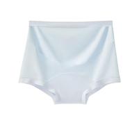 Hangsu Culotte respirante en coton élastique taille haute sans couture pour troisième trimestre confortable en coton respirant sous-vêtements de maternité, Couleur bleue., XXL