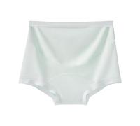 Hangsu Culotte respirante en coton élastique taille haute sans couture pour troisième trimestre confortable en coton respirant sous-vêtements de maternité, Vert primevère, XL
