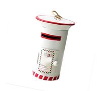 Hangsu Décoration de boîte aux lettres en fer à suspendre pour jardin, cheminée, porche, décorations de vacances d'intérieur et d'extérieur