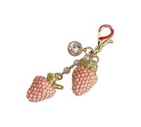 Hangsu Décoration de légère tendance 10 g en forme de fraise légère pour à ou à main ou amélioration de la papeterie Pendentif fraise rose