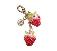 Hangsu Décoration de légère tendance 10 g en forme de fraise légère pour à ou à main ou amélioration de la papeterie Pendentif fraise rose