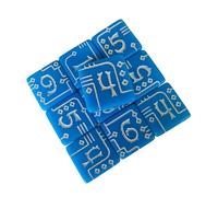 Hangsu Dés mécaniques industriels en acrylique à bords carrés pour jeux de table et éducation des mathématiques Prise en main confortable