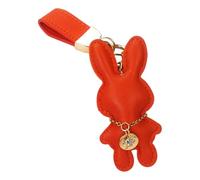 Hangsu Élégant pendentif de sac à main en cuir avec boucle de qualité pour les femmes qui aiment les accessoires distinctifs porte-clés en cuir souple, Orange, taille unique