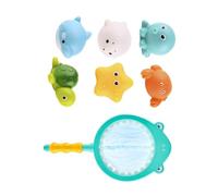 Hangsu Ensemble de Jouets de Bain, Selachimorph Model | 6 pièces flottantes filet, paquet de routine d ' eau de dessin animé arrondi pour le temps de la à la