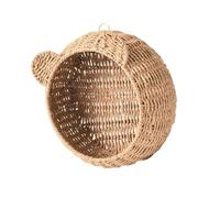 Hangsu Étagère murale flottante en rotin style bohème pour salon, chambre d'enfant