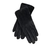 Hangsu Gants chauds multi-usages avec imitation vison tricoté pour adulte, randonnée, trajet et tenue quotidienne par temps froid, Noir , taille unique