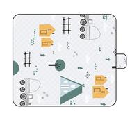 Hangsu Grande couverture d'extérieur pliable 200 x 150 cm/200 x 200 cm, imperméable, résistante au sable, pour adultes, idéale pour le parc, la plage, les festivals, la plage, le sable