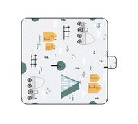 Hangsu Grande couverture d'extérieur pliable 200 x 150 cm/200 x 200 cm, imperméable, résistante au sable, pour adultes, idéale pour le parc, la plage, les festivals, la plage, le sable