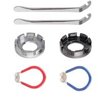Hangsu Jeu de clés de réglage de rayons de vélo, jantes portables avec démonte-pneus, tendeur de universel e centrage de roue, tendeur de tétons universel, outil de réglage portable