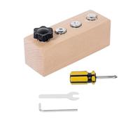 Hangsu Jeu de construction en bois pour enfants avec bloc à vis pour le développement cognitif et la dextérité