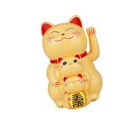 Hangsu Joli Ensemble de Chats ondulés, décorations énergétiques solaires pour réception et Voiture, Statue de Chats de Fortune