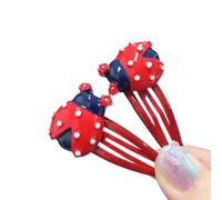 Hangsu Jolie pince à cheveux en forme de coccinelle pour prendre des photos pour femme, fille, Noël, Halloween, diadèmes antidérapants en tissu coloré pour cheveux fins et longs