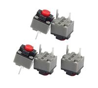 Hangsu Kailh Lot de 5 boutons silencieux carrés 6 x 6 x 7,3 mm pour souris