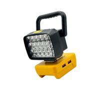 Hangsu Lampe de travail multifonction 18 LED avec port USB pour batteries d'outils électriques 18/20 V DCB180 DCB183 DCB200 DCB203 DCB206