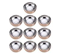 Hangsu Lot de 10 bols à riz pratiques en acier inoxydable 304 de 15,2 cm, robustes, lavables au lave-vaisselle, empilables pour salle à manger familiale, bols en acier inoxydable pour rassemblements