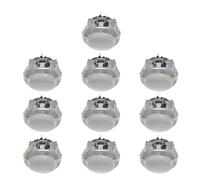 Hangsu Lot de 10 boutons poussoirs pour console de jeu vidéo - Commutateurs Cion - 24 mm/30 mm - Réinitialisation du contrôleur de console vidéo Cion