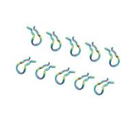 Hangsu Lot de 10 clips de freins de vélo de couleurs multiples avec ressort, taille et qualité, design d'entretien, fontaines de freins de vélo