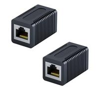 Hangsu Lot de 2 adaptateurs Gigabit RJ45 femelle vers femelle pour câble réseau CAT6 CAT5e