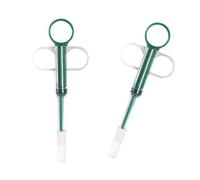 Hangsu Lot de 2 distributeurs à double usage pour animaux domestiques - Solution portable en polypropylène pour les propriétaires - Seringues ergonomiques