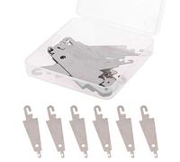 Hangsu Lot de 20 enfile-aiguilles en métal pour broderie à gros chas avec boîte transparente