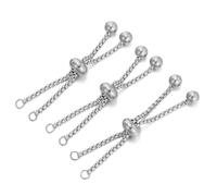 Hangsu Lot de 3 rallonges de bijoux extensibles en acier inoxydable pour bracelets et bijoux, 4.5cm, Comme décrit, Comme décrit.