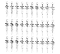 Hangsu Lot de 30 petits pendentifs en forme d'épées - Accessoires artisanaux - Pendentifs - Cadeau pour la fabrication de bijoux et les amateurs - Accessoires faits à la main