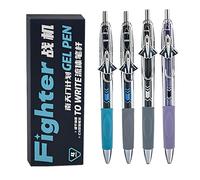 Hangsu Lot de 4 stylos à gel rétractables pour avion de chasse, pointe fine de 0, 5 mm, encres à séchage rapide pour les bureaux, l ' école, la prise de notes, le journal, le d ' écriture inspiré des