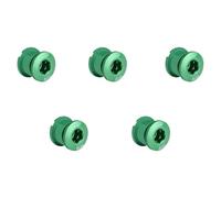 Hangsu Lot de 5 boulons de plateau en alliage d'aluminium - Vis de vitesse pour écrous de roue de route, VTT, vélo de route