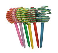 Hangsu Lot de 6 stylos à bille de décompression pour enfants, étudiants, travailleurs mentaux, soulager le stress