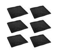 Hangsu Lot de 6 tapis de nidification pour poules - 24 cellules lavables - Accessoires de nidification - Solution de ferme de volaille - Tapis de collection d'œufs en plastique