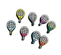 Hangsu Lot de 8 amortisseurs de cordes en silicone faciles à utiliser pour le tennis, le squash