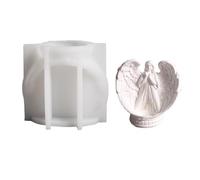 Hangsu Moules artisanaux pour bougies en forme d'ange, support unique pour décoration de maison et de table