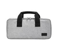 Hangsu Oxford Sac de rangement en tissu pour claviers, protections antichoc et compartiments organiseurs pour appareils électroniques de voyage, étui de transport facile à transporter, gris, S, Beauté