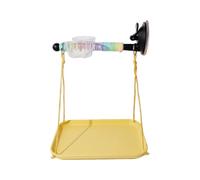 Hangsu Perchoir pour perroquets avec ventouse - Design multifonctionnel - Forte adhérence - Facile à nettoyer - Pour grands oiseaux