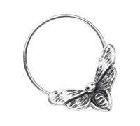 Hangsu Piercing de nez en alliage robuste avec motif tête de mort - Finition dorée - Design portable pour les créateurs de tendance et les fans gothiques, One Size, Comme décrit, Comme décrit.