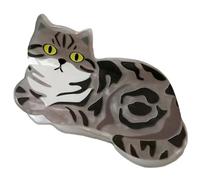 HANGSU Pince à cheveux en forme de chat, pinces à cheveux pour animaux, pinces à cheveux pour femmes, pinces à cheveux pour filles, cadeaux pour amoureux des chats, pince à cheveux antidérapante (F#)