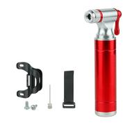 Hangsu Pompe à CO2 portable en alliage d'aluminium pour vélo Schrader Presta Adaptateur de sécurité automatique Mini gonfleur